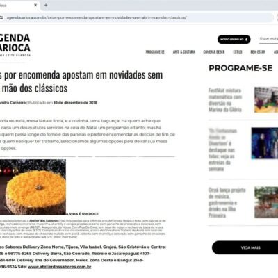 agenda carioca -2018