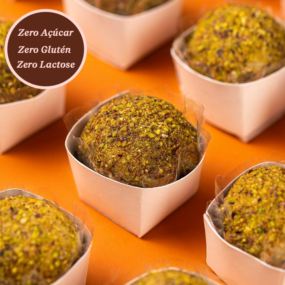 Brigadeiro de Pistache 0% Total (Glúten, Lactose e Açúcar) 12 unidades