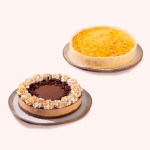 Conjunto Torta Cappuccino Belga e Torta de Queijo