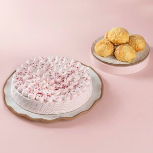 CONJUNTO TRES LECHES ROSA E PÃO DELICIA